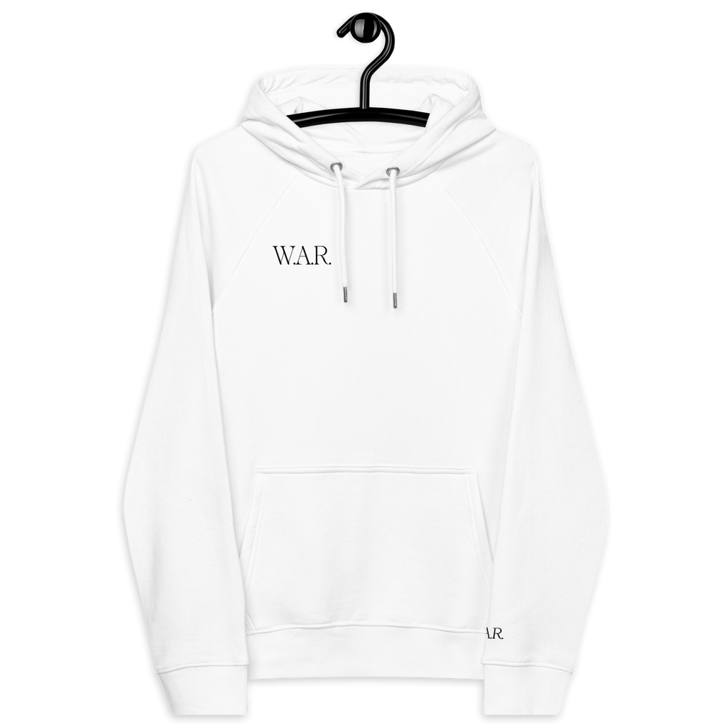 Fitted White Rose Hoodie