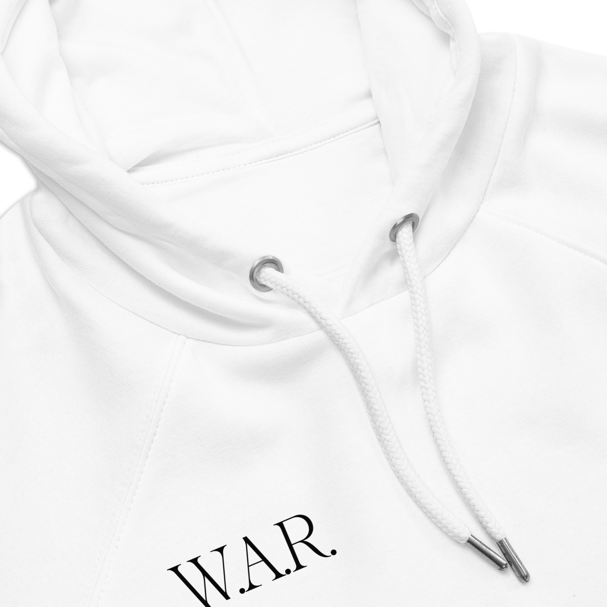 Fitted White Rose Hoodie